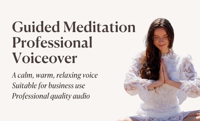 Gig Preview - Record a beautiful guided meditation voiceover