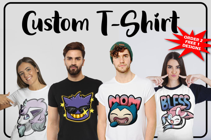 Gig Preview - Make custom tshirt for your favorite characters