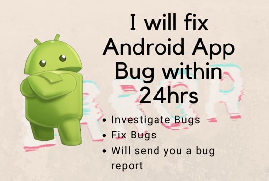 Gig Preview - Fix bugs or errors in your android or flutter application