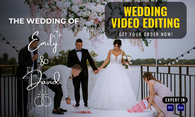 Gig Preview - Do cinematic wedding video editing