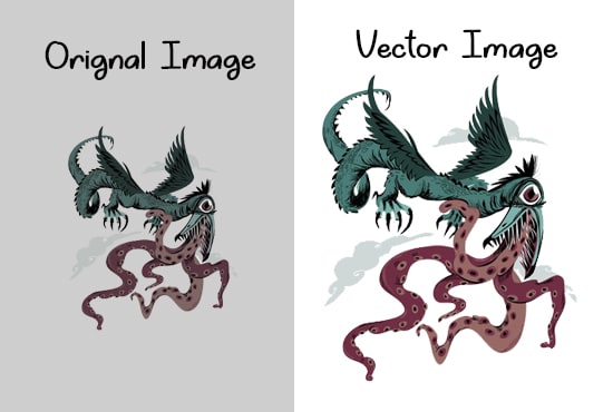 Gig Preview - Vector tracing or redraw image