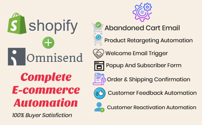 Gig Preview - Complete omnisend email automation for shopify store