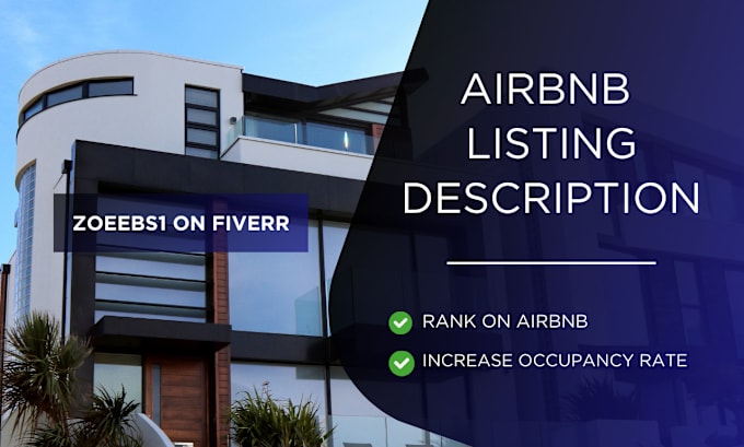 Gig Preview - Professionally write and optimize airbnb listing description