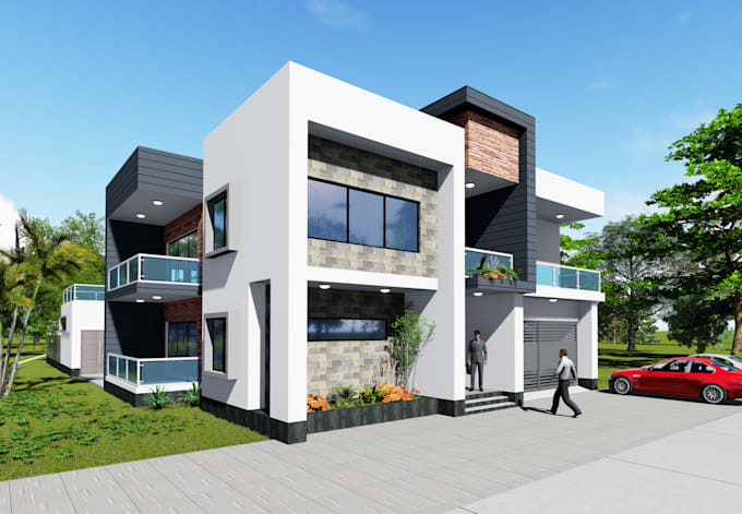 Gig Preview - Do floorplan, 3d render of apartment building, farm house plan, residence, villa