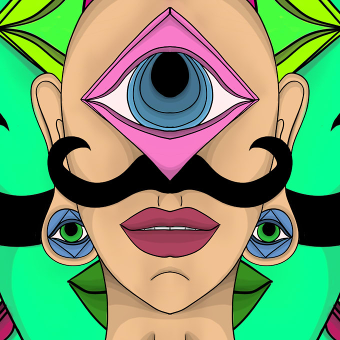 Bestseller - create custom trippy illustration