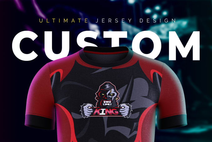 Gig Preview - Design full print sublimation jersey or gaming jersey for esports