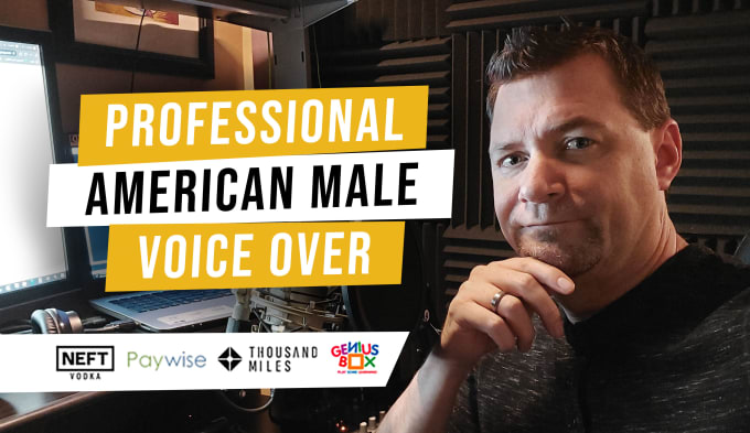 Gig Preview - Record a professional american male voice over