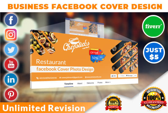 Gig Preview - Create a facebook cover and social media design