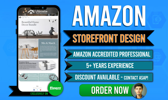 Bestseller - design amazon storefront, ebc a plus content, listing images