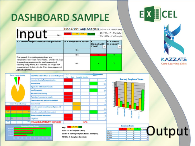 Gig Preview - Create an interactive worksheet with a report for your data