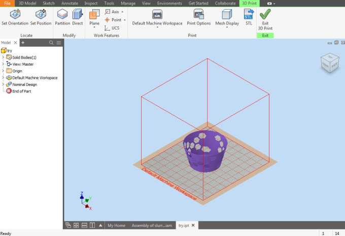 Gig Preview - Make the custom state of art 3d printer file for your product