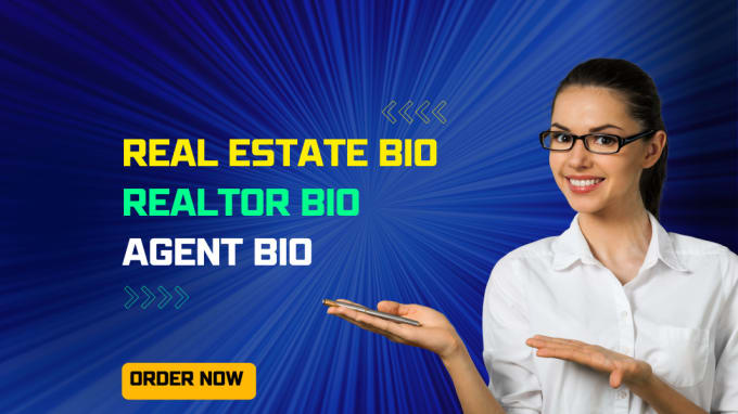 Gig Preview - Write a captivating real estate, agent or realtor bio