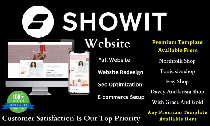 Gig Preview - Redesign any showit premium template