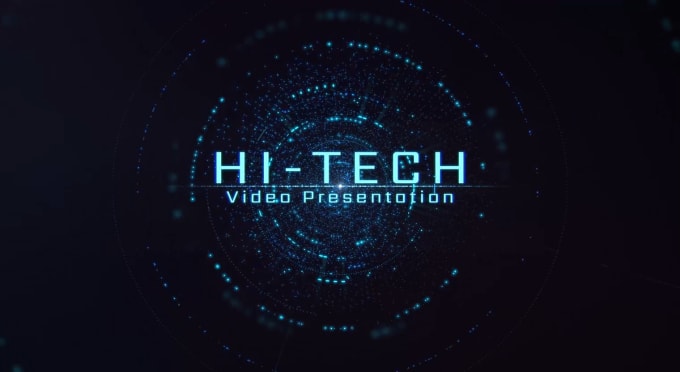 Gig Preview - Create hi tech text animation video ads