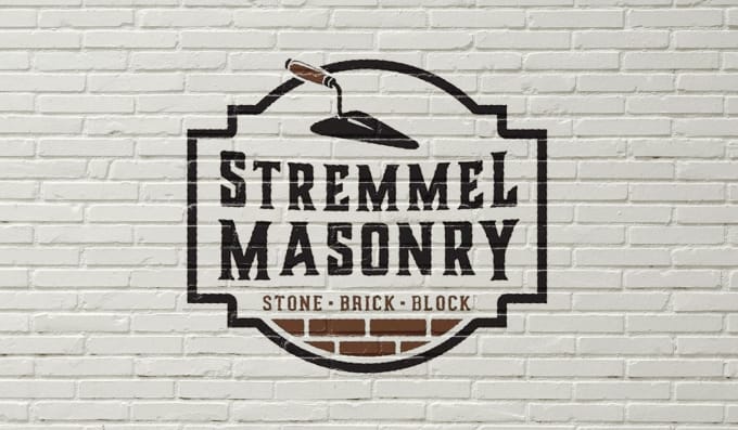 Bestseller - design modern masonry, construction logo