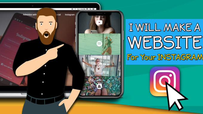 Gig Preview - Make instagram promotion website in wordpress