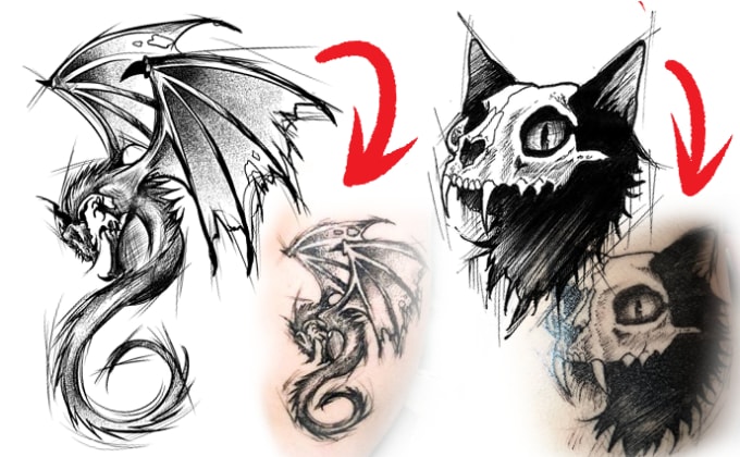 Custom Tattoo Design By Freelance Tattoo Designers Fiverr
