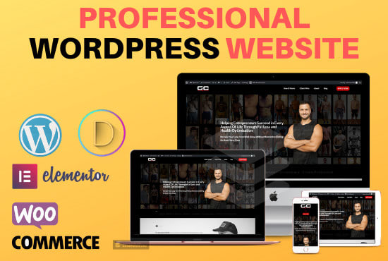 Gig Preview - Do word press website with elementor pro and woocommerce