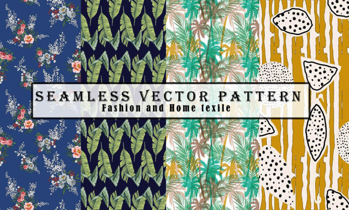 Gig Preview - Design seamless patterns for home and fashion