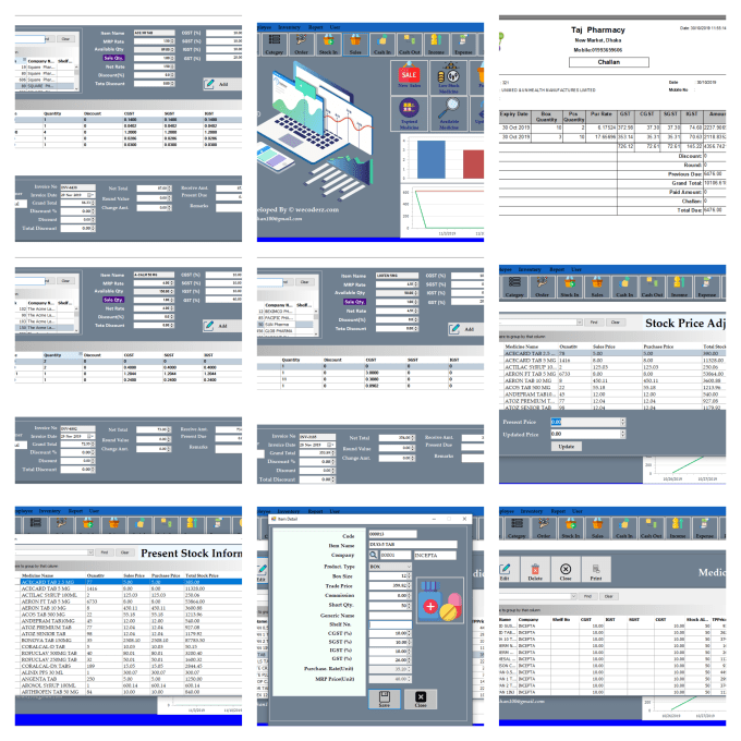 Gig Preview - Provide pharmacy medical store management system