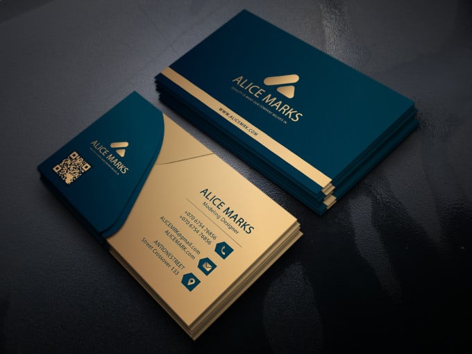 Gig Preview - Design modern business card, visiting card and name card