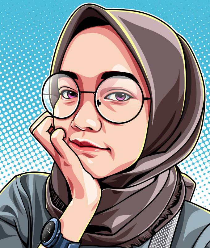 Gig Preview - Make a vector portrait artist for you