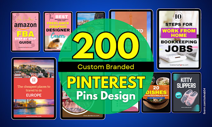 Gig Preview - Design amazing pinterest pins for your blog or product post design creation