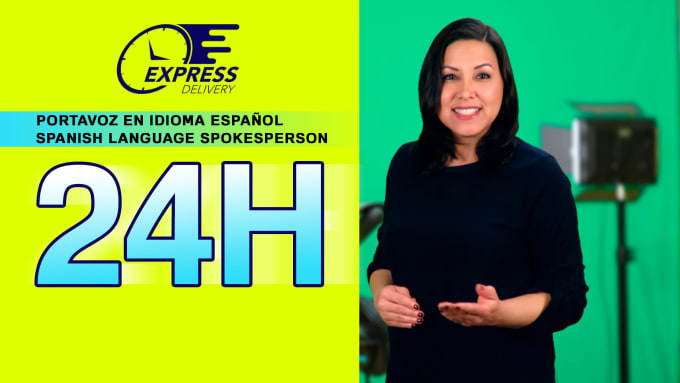 Gig Preview - Make a spanish spokesperson video in 24h