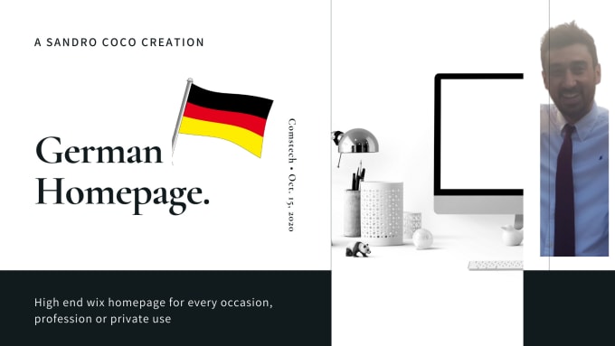 Gig Preview - Do a perferct german high end custom wix homepage