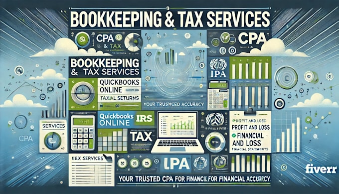 Gig Preview - Do bookkeeping, quickbooks, financial statements and taxes