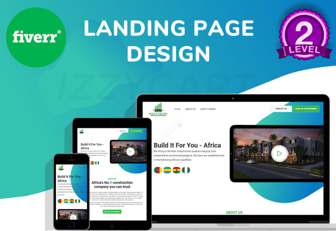 Gig Preview - Design a beautiful and modern landing page