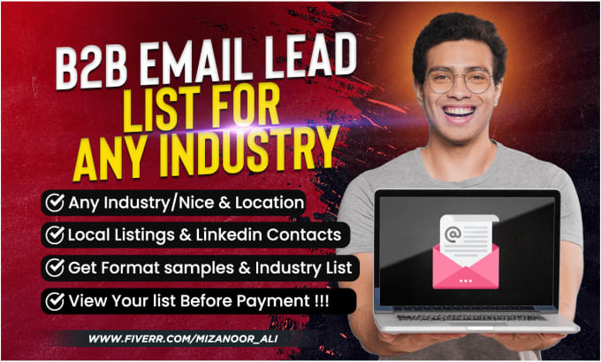 Gig Preview - Provide business email lists targeted from local directories