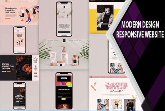 Gig Preview - Transform your design into a fully responsive  dynamic website