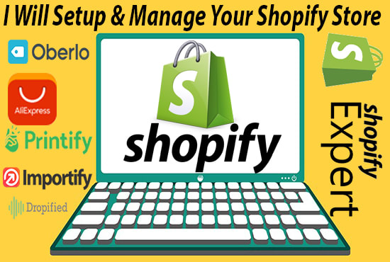 Gig Preview - Setup and manage your shopify store