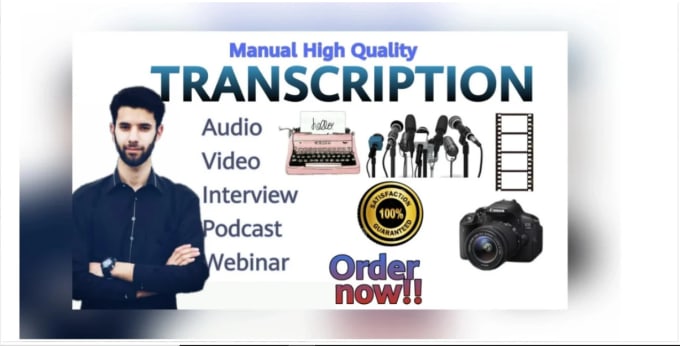 Bestseller - transcribe audio and do video transcription