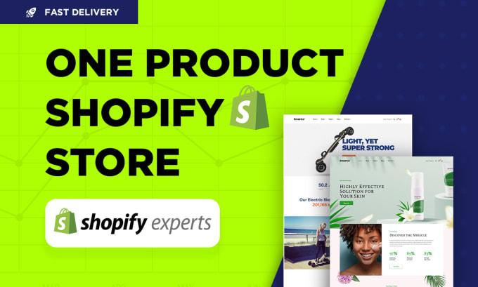 Bestseller - create one product shopify store, dropshipping website