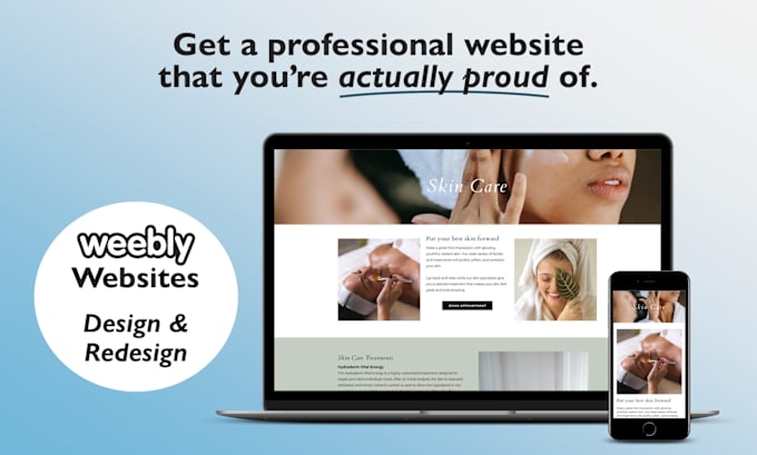 Gig Preview - Build or redesign professional weebly website