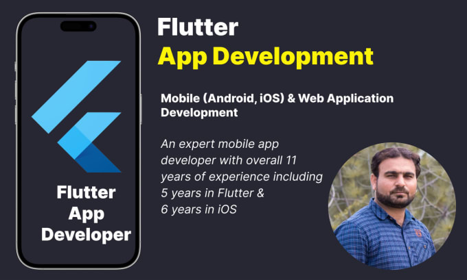 Gig Preview - Do android app, ios app, mobile app development flutter app developer