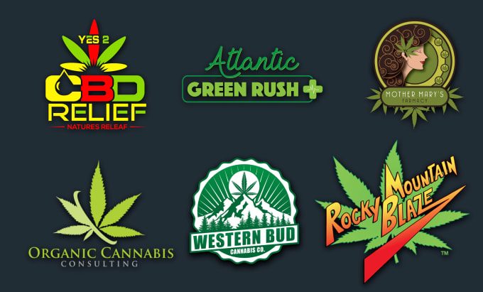 Gig Preview - Do unique cannabis natural hemp cbd oil and medical logo