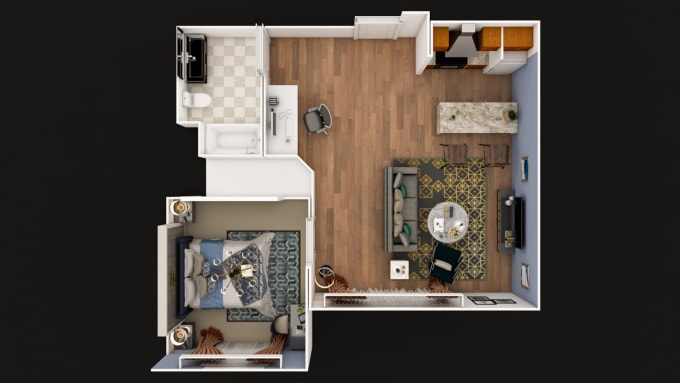 Gig Preview - Create stunning 3d apartment floor plans