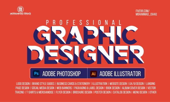 Gig Preview - Be your professional graphic designer