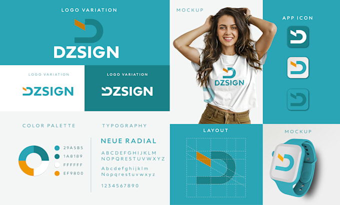 Gig Preview - Create minimalist logo with branding and brand style guides