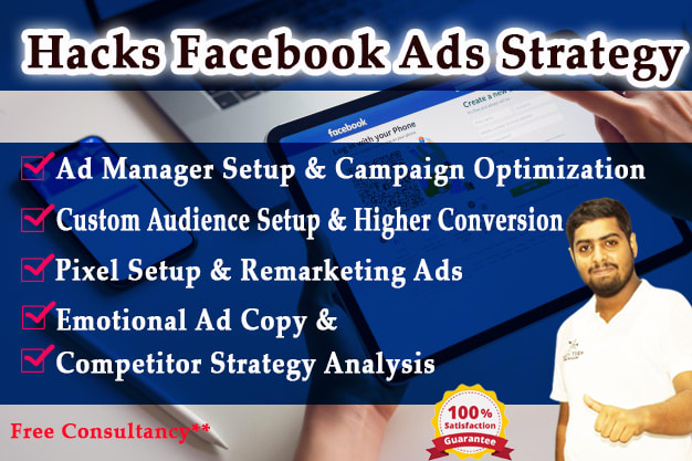 Gig Preview - Setup facebook advertising campaign retargeting fb ads