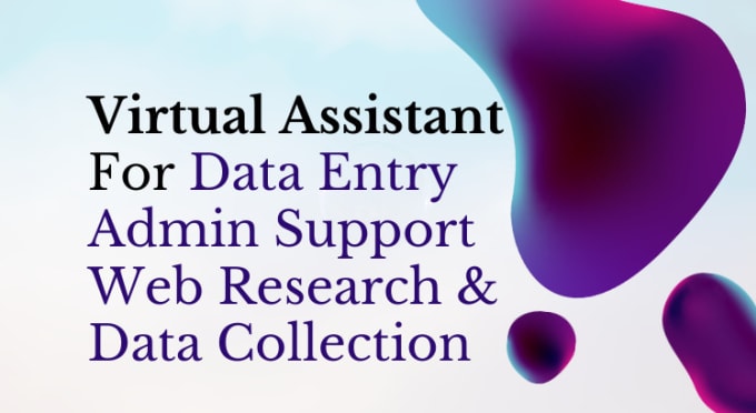 Gig Preview - Be virtual assistant for big data entry, copy paste