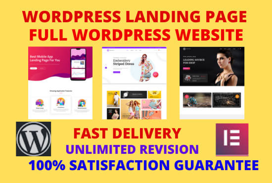 Bestseller - create elementor website, landing page, fix issues in 12 hrs