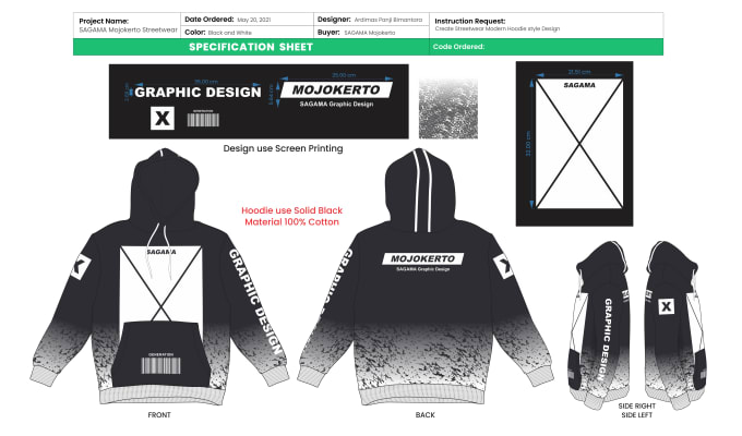 Gig Preview - Create streetwear hoodie clothes and fashion style design