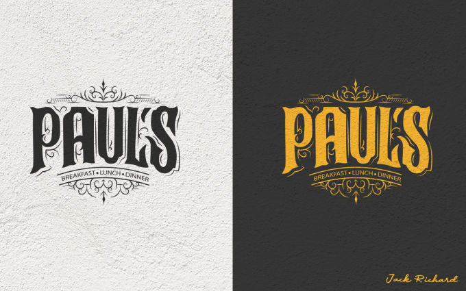 Gig Preview - Custom retro text logo vintage lettering