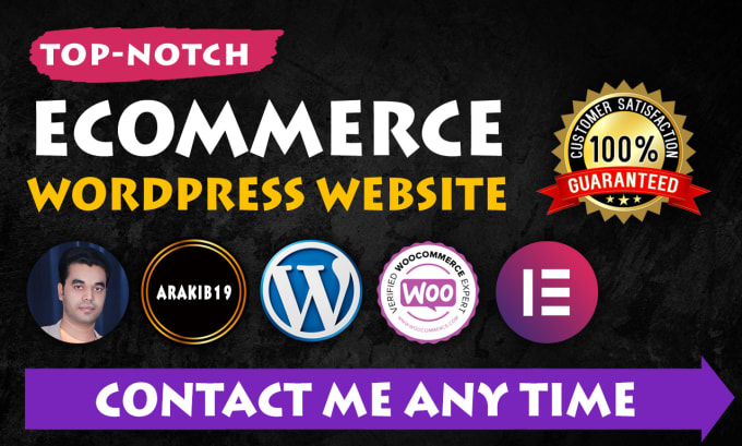 Gig Preview - Develop ecommerce wordpress website on woocommerce