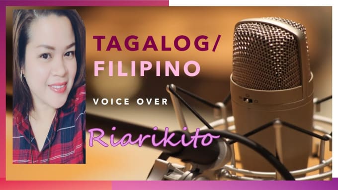 Bestseller - do HQ filipino ,tagalog and english voice over