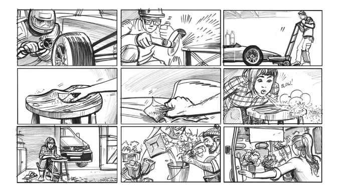 Gig Preview - Create freestyle sketches storyboard your story